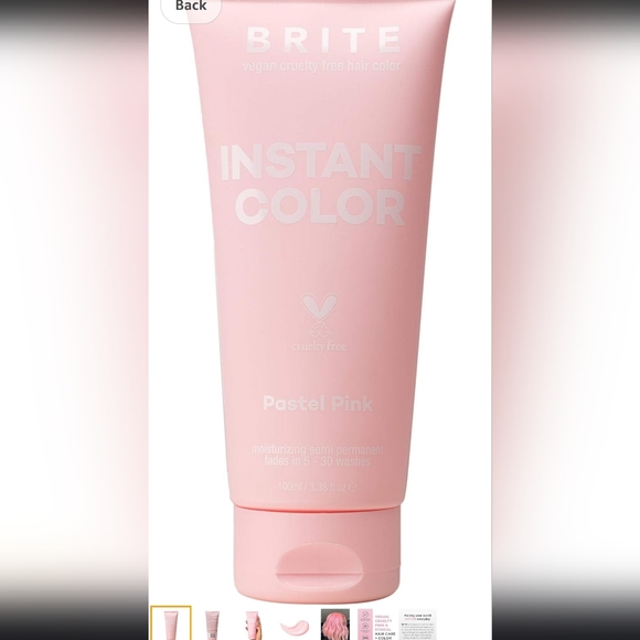 BRITE Instant Hair Color Pastel Pink - Picture 1 of 11